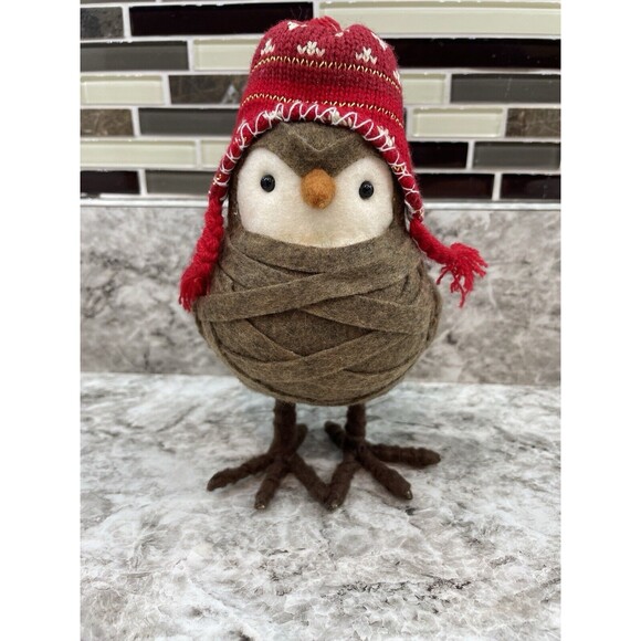 2013 SPRITZ Featherly Friends Winter Christmas Bird Red Hat Wondershop - Picture 1 of 6